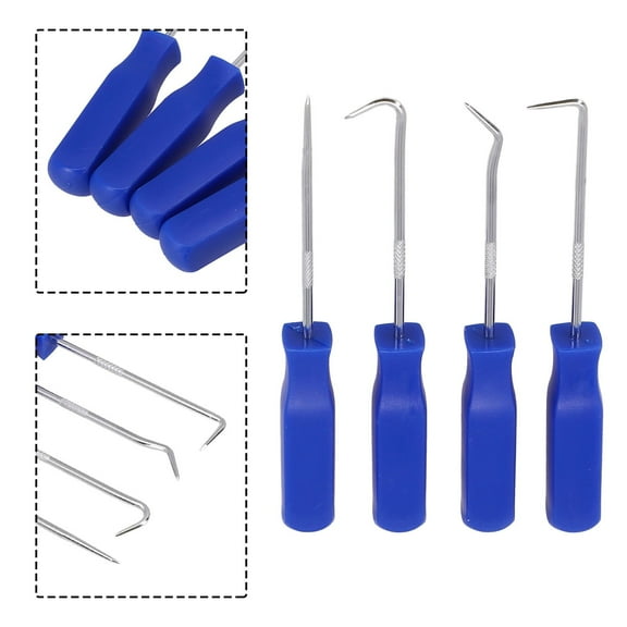 4pcs Car Pick Hook O Ring Oil Seal Gasket Pullers Remover 13.5cm Hand Tool Set