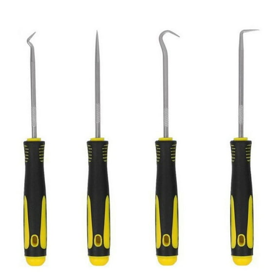 4pcs Car Pick & Hook Tool O Ring Oil Seal Gasket Puller Remover Craft Hand Tools