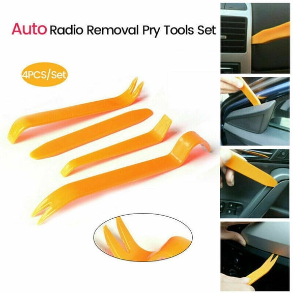 4pcs Car Plastic Trim Removal Tool Set Hand Tools Pry Bar Panel Door Interior Clip Kits USA