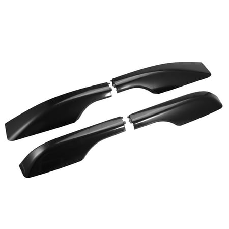 4pcs Car Roof Rack Side Rails End Cover Cap for Toyota Land Cruiser LC200 J200 2008-2021 Plastic Black