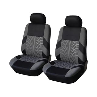 4pcs Car Seat Covers Full Set Front Split Rear Bench For Car Universal Cloth SUV Sedan Van Automotive Interior Covers Gray