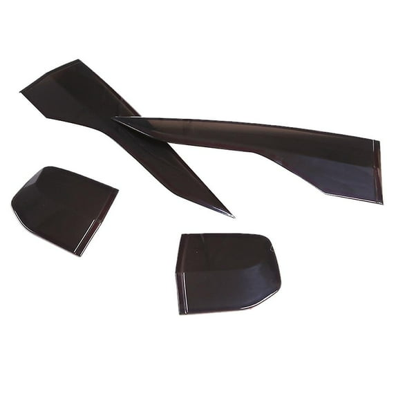 4pcs Car Smoked Black Rear Tail Light Decor Cover Taillight Lamp Trim Garnish Lamp Hoods For Outbac