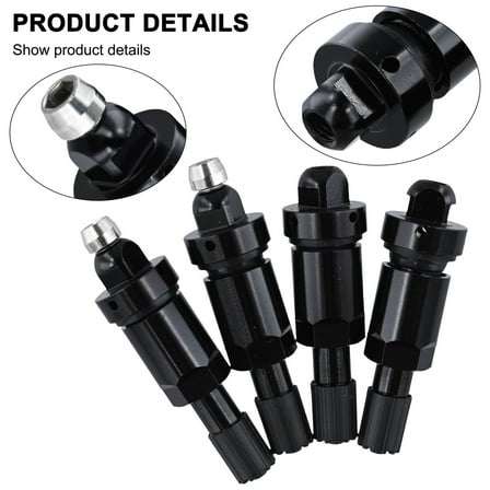 4pcs Car TPMS Aluminum Valve Stem Service Kit Tire Valves Secure Airtight Wheels Tires Accessories For Tesla