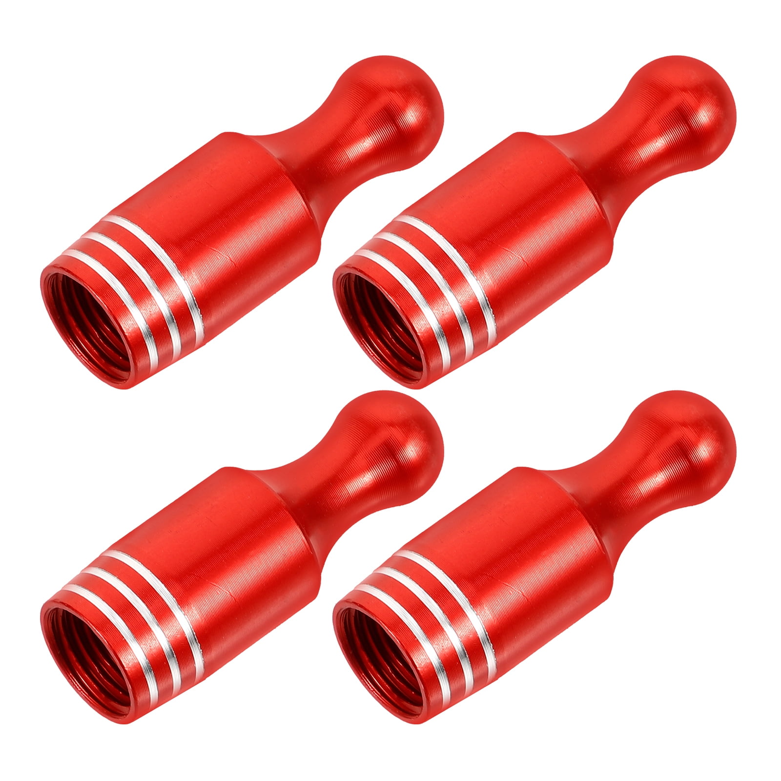 4pcs Car Tire Valves Caps Vehicle Tyre Air Nozzle Covers Bowling Shape
