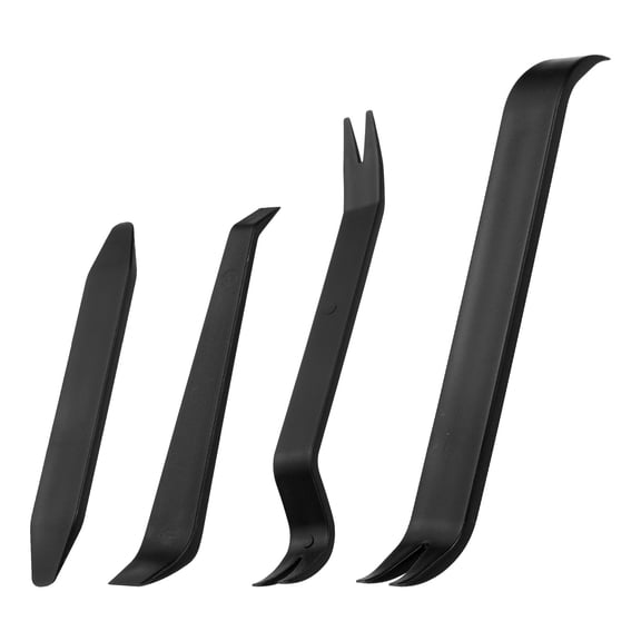 4pcs Car Trim Removal Tool Kit Auto Clip Pry Tool Set Black