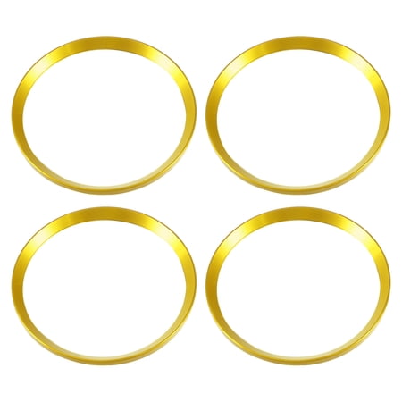 4pcs Car Wheel Rim Center Cap Hub Rings Cover Replacement for Mazda 3 CX-30 Gold Tone