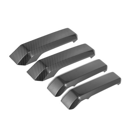 4pcs Carbon Fiber Pattern Car Inner Door Handle Grab Trim Cover for Ford F150