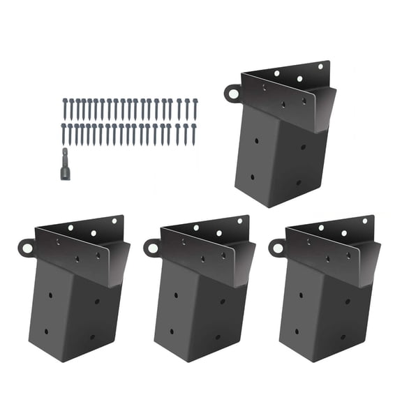 4pcs Carbon Steel Brackets Designed for Secure Assembly of Deer Stands and Shootings Ranges Including Complete Hardware Kit