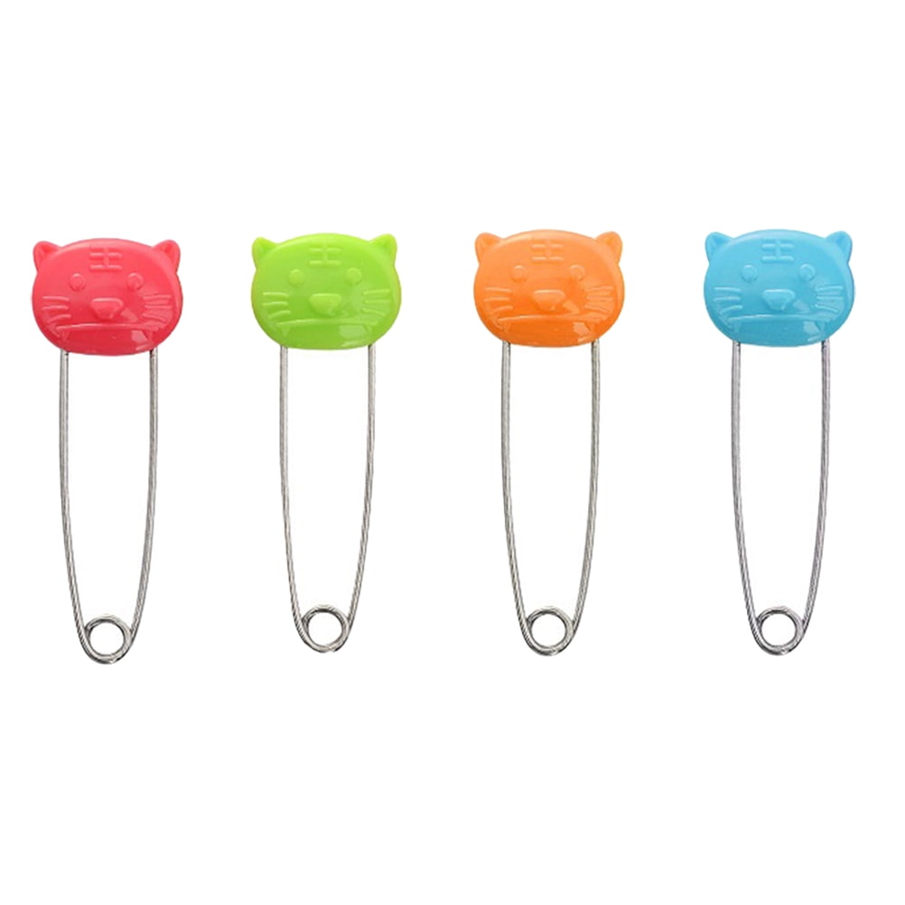 4pcs Cartoon Safety Pin Baby Diaper Clothes Pin Baby Multipurpose