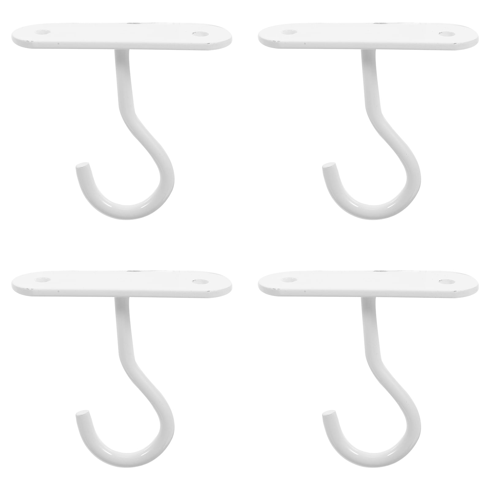Homoyoyo Sturdy Iron Plant Hooks White for Ceiling Outdoor Decorative