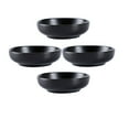thumbnail image 1 of 4pcs Ceramic Dip Bowls Round Dip Bowls Serving Bowls Fruit Container Dessert Dip Bowl Snack Bowl for Soy Sauce Dip (Black), 1 of 6