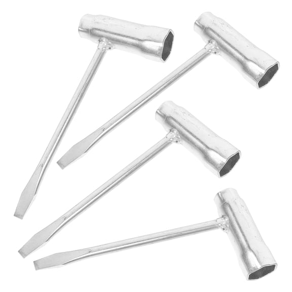FRCOLOR Chainsaw Spark Plug Tool with Adjustable Wrench for Repairing Use Compact and Ergonomic Design Silver Color