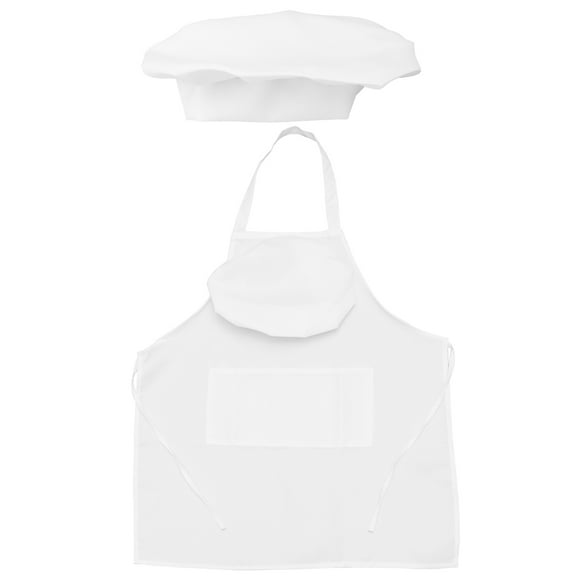 Luxshiny Square Sleeveless Chef Apron and Hat Set for Professional Cooking 4Pcs 28.7x23.6x0.04In