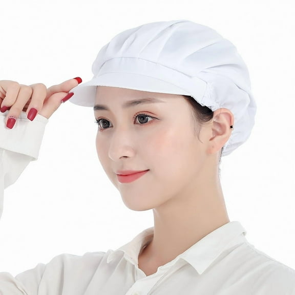 4pcs Chef Hat Kitchen Cooking Chef Cap Food Service Hair Nets