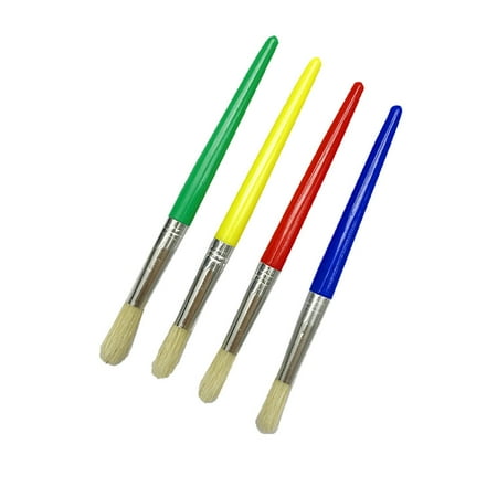 4pcs Children's Paint Kids Paint Brush Set for Beginner Painting Practice