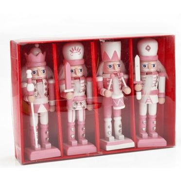 4pcs Christmas Nutcracker Adornments Xmas Hanging Pendants Nutcracker Desktop Decoration