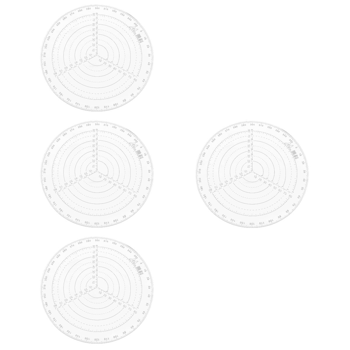 4pcs Circle Template Centering Ruler Center Finder Woodworking Center ...