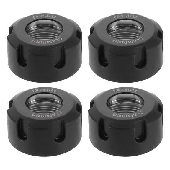 4pcs Clamping ER25UM Collet Clamping Nuts for CNC Milling Chuck Holder Lathe
