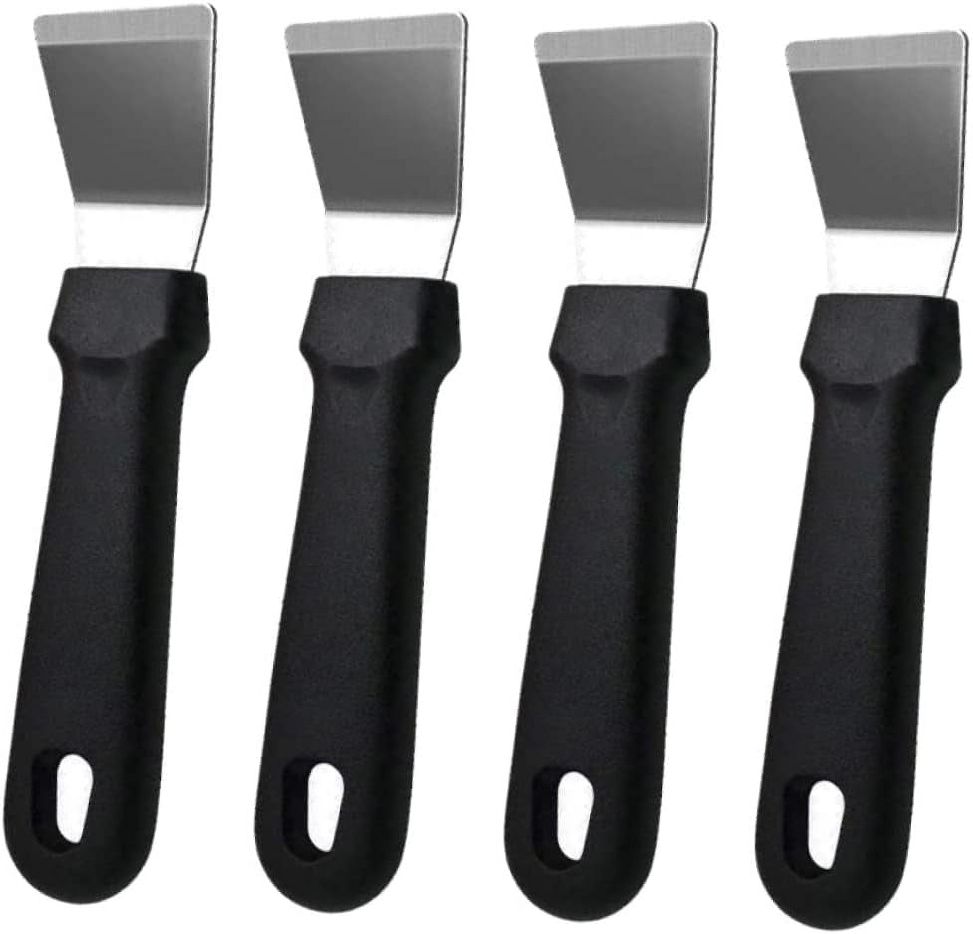 4pcs Cleaning Glass Scraper for Windows Paint Spatula Paint Can Opener Tool Stainless Steel Wall Scraper Cleaning Scraper Tool Window Cleaner Tool Cement Remover Scrapers