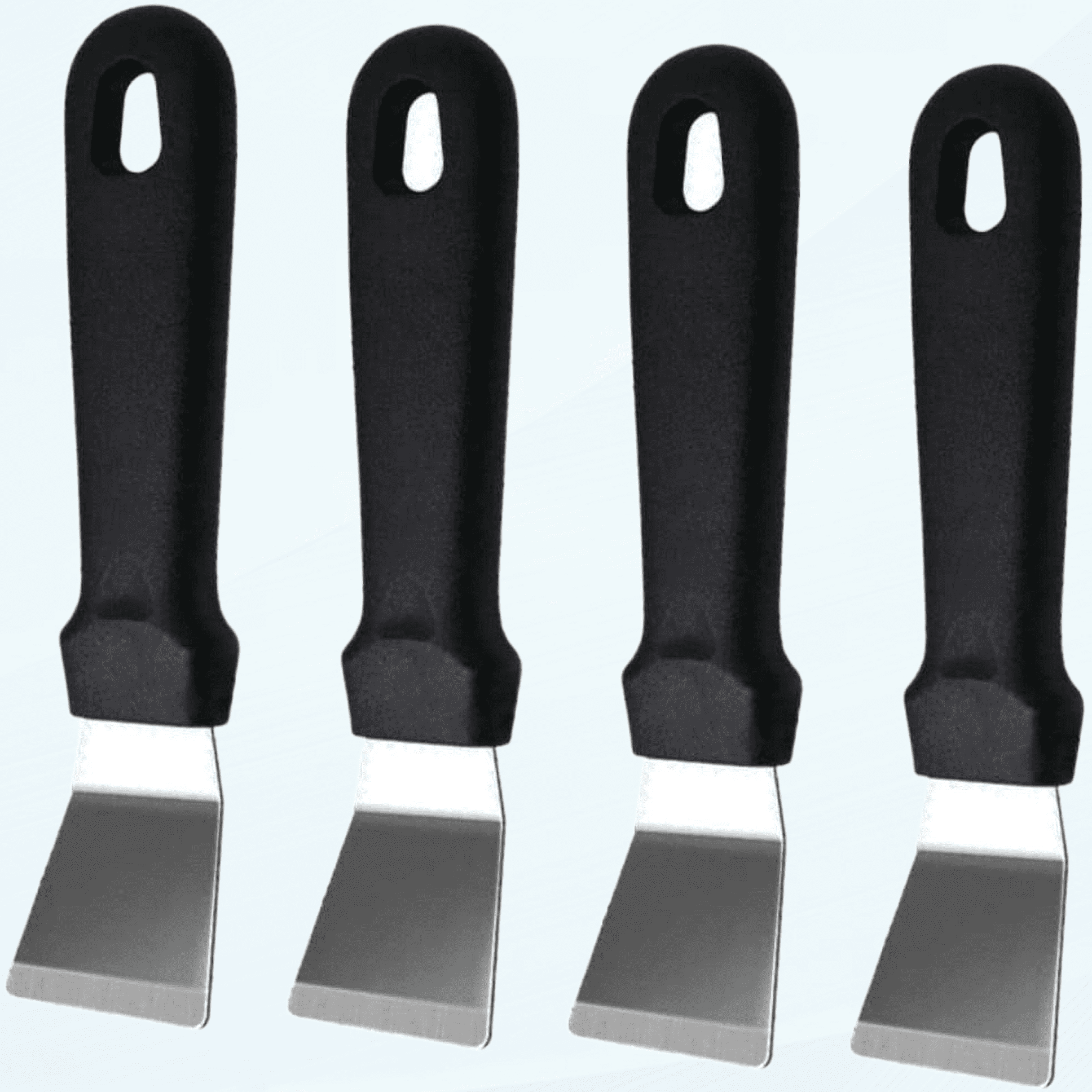 4pcs Cleaning Stainless Spatula Window Cleaning Squeegee Window