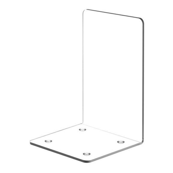 4pcs Clear Acrylic Book Stand for Desk Display, Clear Book Display Stand Easel Tablet Book Holder Bookends Table Decorative Storage Shelf for Notebooks, Picture Albums Artworks, Homework,menu