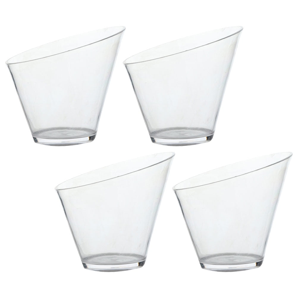 HOMEMAXS 4pcs Clear Serving Bowls Buffet Containers Popcorn Snack Bowls ...