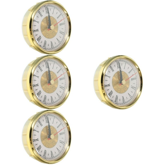 4pcs Clock Insert Clock Face Clock Making Kit Clock Part Numerals Clock Insert for Bedroom