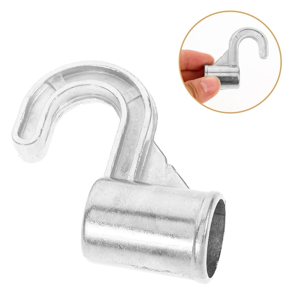 4-Pack No-Drill Closet Rod Hooks and Brackets for Easy Installation, Support for Home Closet Organization