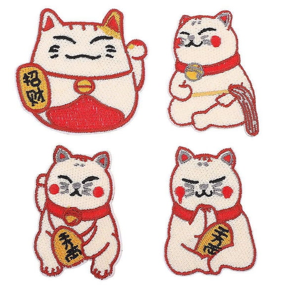 4pcs Clothes Cat Patches