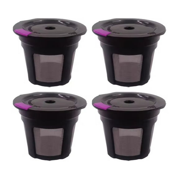 4pcs Coffee Filters for Keurig 1.0/2.0 Coffee Capsule Reusable K Cups Stainless Steel Mesh Filter Eco-Friendly Pods