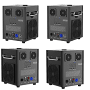 4pcs Cold Spark Firework Machine, 3 Gear Height Adjustable DMX Stage Effect Machine for Wedding Stage DJ Disco Dance Show,Black