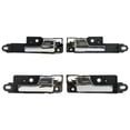 thumbnail image 1 of 4pcs Complete Front+Rear Passenger+Driver Black Base Chrome Lever Interior Door Handle Replacement Kit Compatible With 06-12 Ford Fusion 06-11 Mercury Milan 06 Lincoln Zephyr 07-12 MKZ, 1 of 8