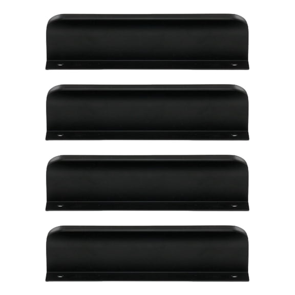 4pcs Contemporary Finger Pulls Brushed Silver Cabinets Handles Sturdy Aluminum