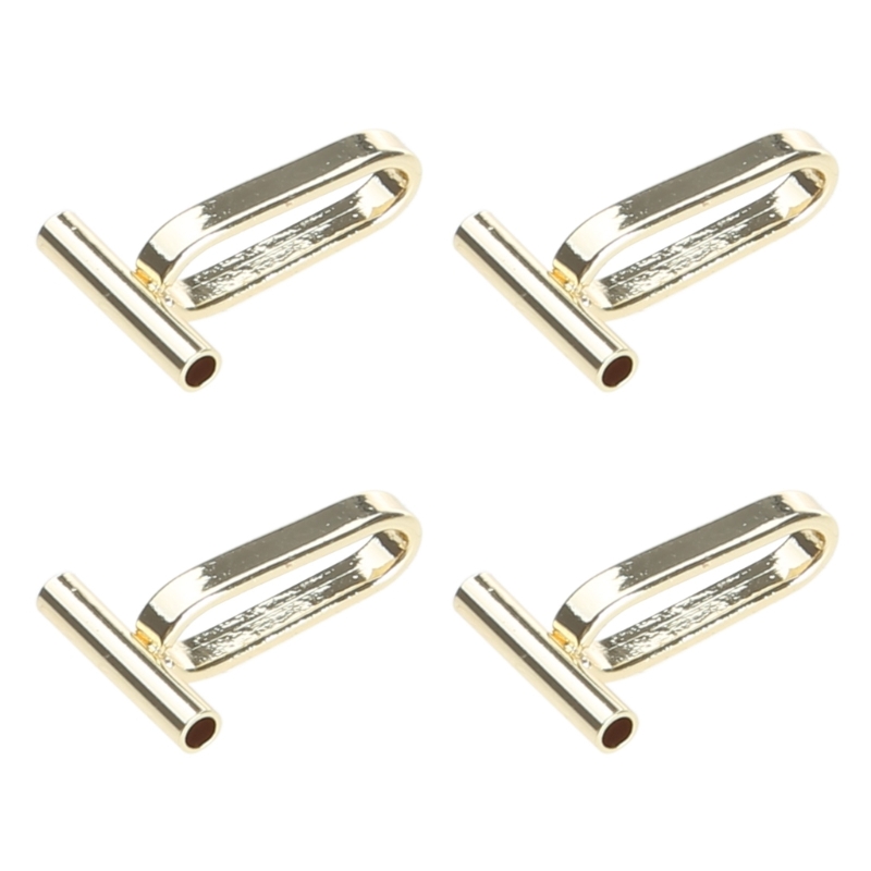 4pcs Copper Brooch Converters for Changing Brooches Pins to Pendant Gold Silver Color Charm