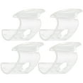 4pcs Cordless Shade Handles Roller Window Shades Pulls Transparent