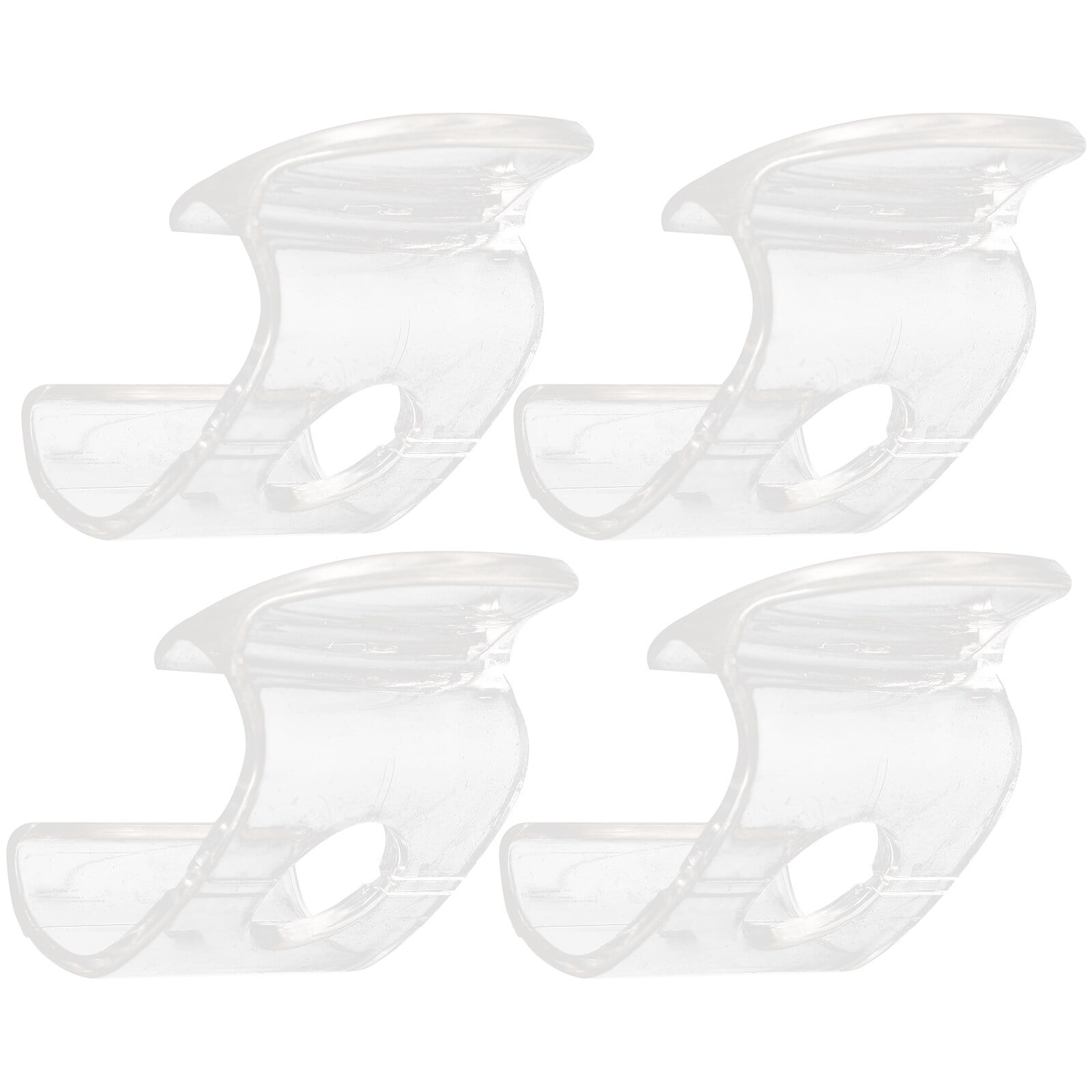 4pcs Cordless Shade Handles Roller Window Shades Pulls Transparent