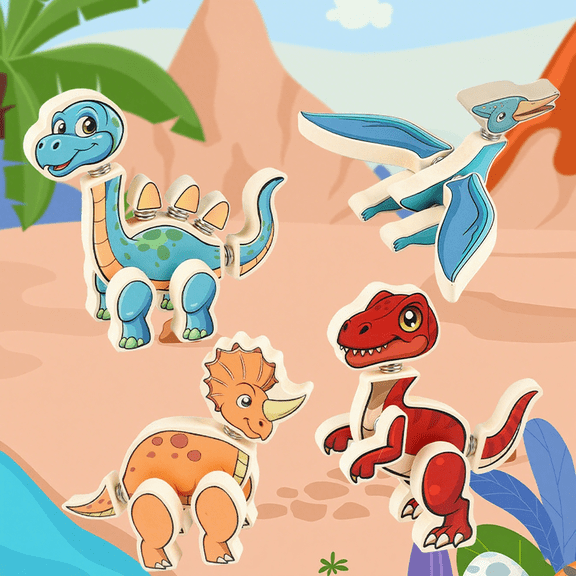 4pcs Creative Transportation 3D Building Blocks, Puzzle Stacking Toy for Beginners, Fine Motor Skills Development and Spatial Logic Training