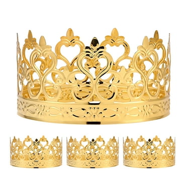 4pcs Crown Cake Decoration Crown Centerpieces For Tables Wedding Toppers For Cake Princess Cake Decorations Crown Princess Cake Topper