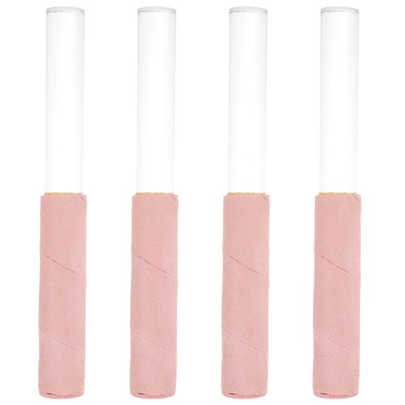 4pcs Crystal Singing Bowl Mallet Acrylic Singing Bowl Mallet Musical Instrument Mallet with Storage Bag