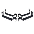 thumbnail image 1 of 4pcs Curtain Drapery Rods Bracket Holder Extendable Drape Pole Holders Black, 1 of 2