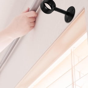 4pcs Stainless Steel Ceiling Curtain Rod Holders Curtain Rod Brackets