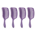 4pcs Curved Vent Hair Brush Professional Men Women Paddle Detangling