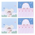thumbnail image 1 of 4pcs Cute Cartoon Memo Pad Sticky Notes Writing Pads Label Mark Stickers, 1 of 20