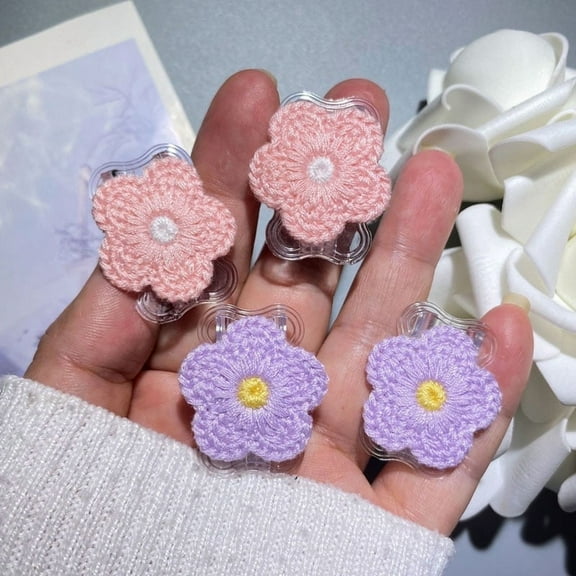 4pcs Cute Flower Pattern Cable Protectors, TPU Anti-Breakage & Anti-Bite Cord Saver for Charging Cables