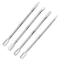 thumbnail image 1 of 4pcs Cuticle Pusher Bulk, Stainless Steel Cuticle Nail Cleaner Tool for Beauty Salon, 1 of 4