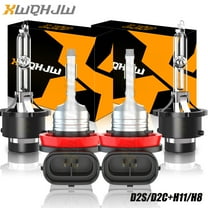 4pcs D2S HID Headlight Low Beam H11 LED Fog Light Bulbs For Acura RDX SH-AWD Sport 2010 2011 2012