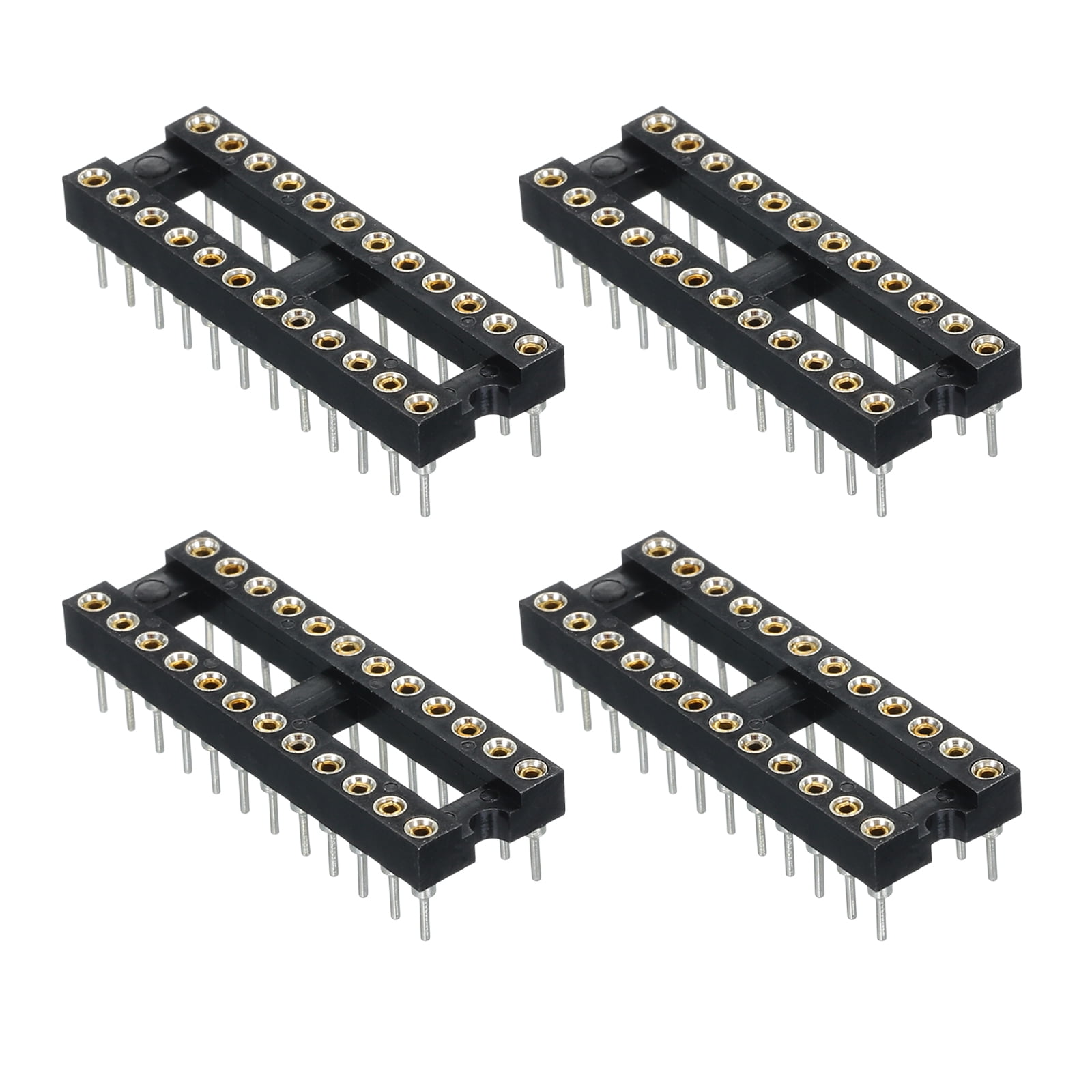 Uxcell DIP IC Chip Socket Adapter Flat Pin 14P 2.54mm Pitch IC Socket For Pcb Board Chip 50 Pack