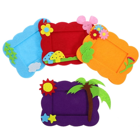 4pcs DIY Photo Picture Frame Material Desktop Photo Frame Picture Frames DIY Craft Photo Frames