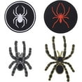 4pcs DIY Spider IronOn Patch 4 Styles Spider  Sew On Patch Sewing