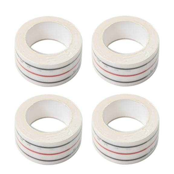 4pcs Diagonal Seam Tapes Sewing Basting Tape for Sewing Straight Diagonal Seams Instruction Tool 1/4Inch Machine to Mark